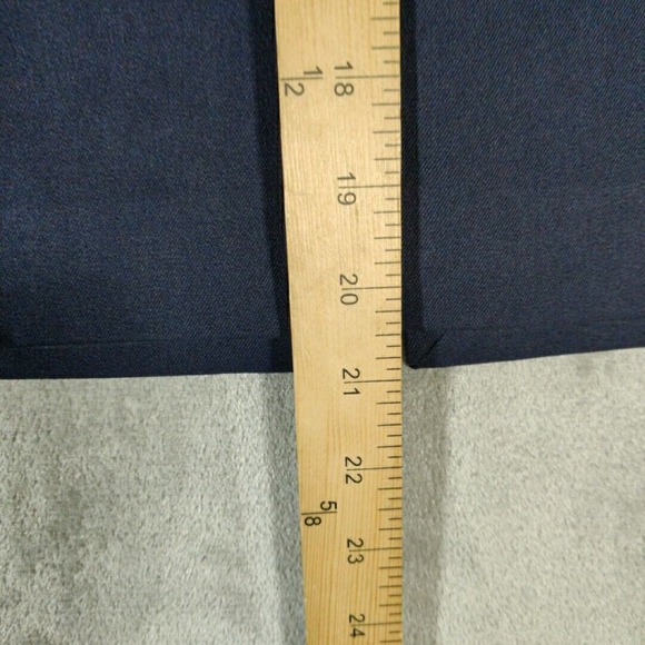 Express Skirt Womens 4 Blue Gold Button Accents Business Casual Pencil Style - Picture 4 of 6